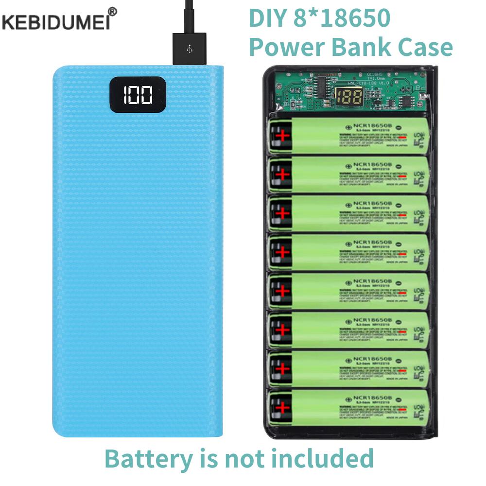 Battery Case Storage - Внешний аккумулятор «сделай сам» 8*18650, внешний